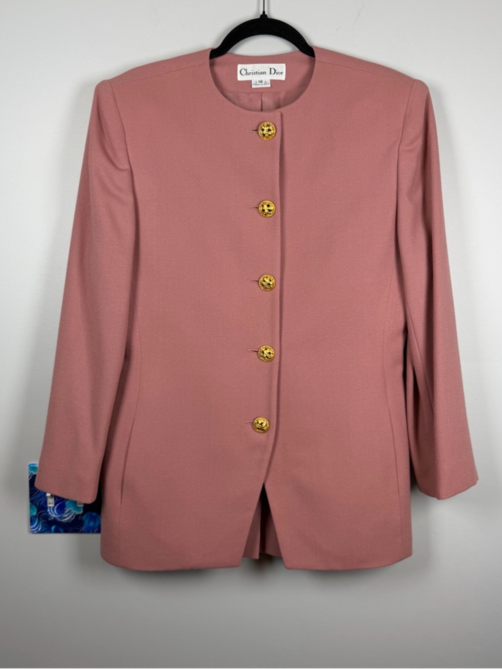 Vintage Christian Dior Pink Gold Skirt Suit Set Career Work Old Money Luxury 12 - Picture 8 of 16